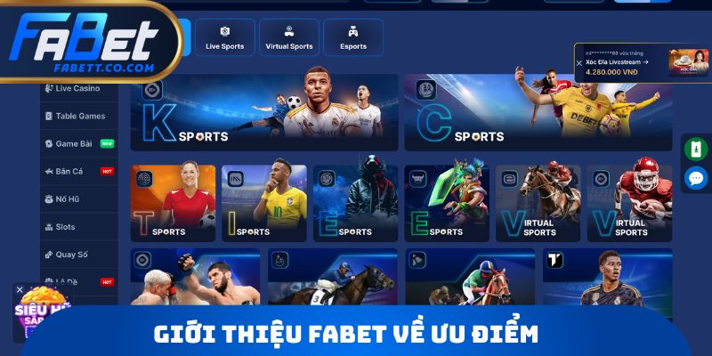 Giới thiệu FABET về ưu điểm